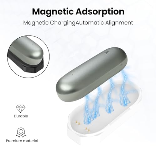 Oshmirian magnetic alignment cradle illustrating stable desk placement and connectivity.