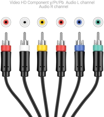 High definition component connection options for retro gaming setups and modern television screens.