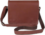 Cuero Leather Satchel Chic Crossbody Shoulder Sleek Sling Bag side profile