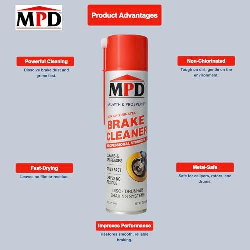 MPD professional brake cleaner aerosol can spray nozzle detail