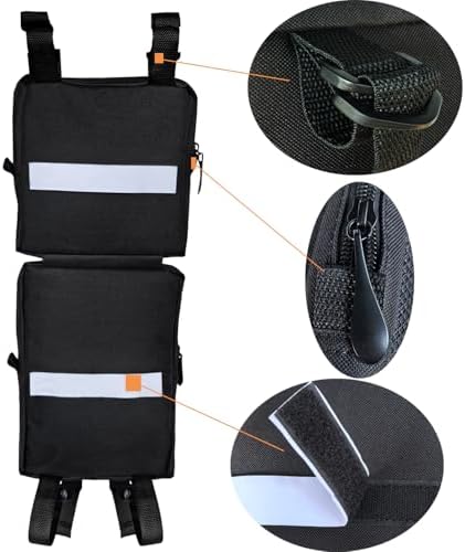Vanlison universal fit trail luggage bags mounted on four wheeler fender