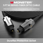 Monster M-Series 1000 optical cable metal housing close up