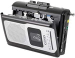 Jensen retro personal radio cassette player back panel layout displaying battery compartment cover