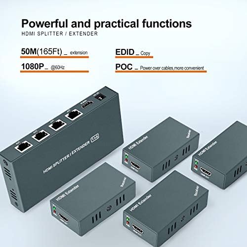 Steetek high definition multi display transmitter showing cooling vents and power input port