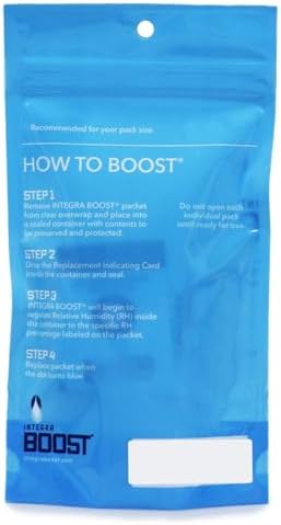 Integra Boost salt free humidity control technology for spices and herbs storage