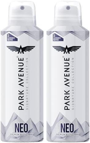 Park Avenue Men Neo Signature Collection | Deodorant Spray | Fresh Long-Lasting Aroma | 150Ml Each (Pack Of 2) - Image 2