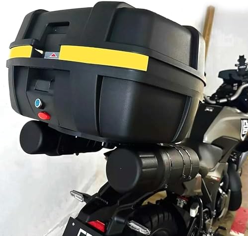 Marsrut adventure motorcycle document holder showing internal storage capacity for gloves and raincoats