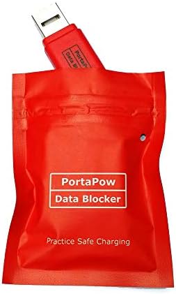 PortaPow travel safety USB data blocker ready for public ports