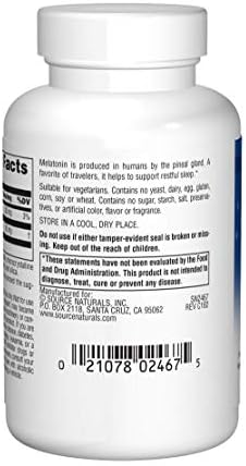Source Naturals Melatonin, 10 mg, 120 Tabs - Image 4