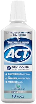 ACT mint mouthwash label details and volume