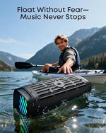 Soundcore Boom 3i showing waterproof IP68 certification
