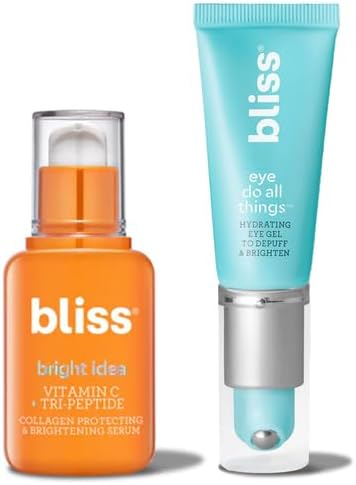 Bliss Bright Idea Vitamin C serum and eye cream set front view