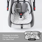 Two pack grey waterproof seat protectors for toddlers
