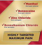 Back label of Orajel 0.25 Ounce toothache cream showing drug facts and ingredients.