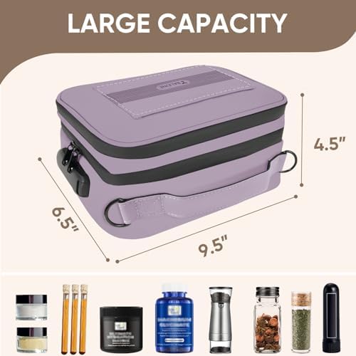 Baleine waterproof stash box with customizable dividers and mesh pockets