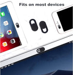 CaseHQ webcam cover pack displaying the ultra thin profile of the individual slider pieces.
