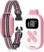 Doglinsen humane pet collar showing waterproof receiver and dual charging cable components