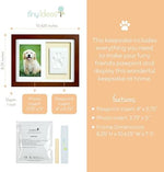 Non toxic air dry clay for dog and cat footprint impressions packaged inside box