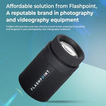 Close up of the glass element on Flashpoint 150mm projection lens