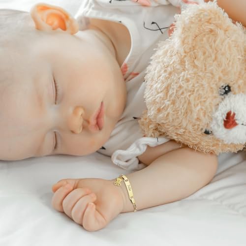 Malihome authentic USA-imported custom name baby jewelry set with high-quality secure clasps