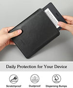 MoKo PU leather Kindle case being placed into a bag