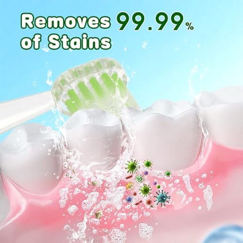 Toddler electric toothbrush with 2-minute smart timer in blue bear variant.