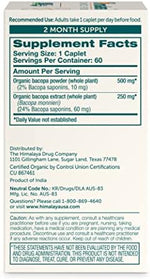 Himalaya Bacopa Monnieri sixty plant-based caplets bottle for mental alertness.