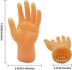 Side angle view displaying the realistic texture of the non toxic rubber puppets.