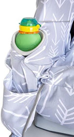 Side view of Niko Easy-Wash cover on a toddler car seat