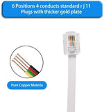 Seefeful telephone extension wire showing packaging contents including fifteen white cable clips for wall mounting