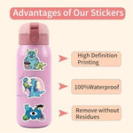 Close up of Monsters Inc character sticker quality