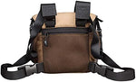 Vortex bino harness adjustable shoulder straps and rear zipper pocket detail