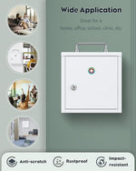 Uniclife secure medicine cabinet close up on lock and keys