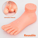 Krofaue fake foot model used as nail art display