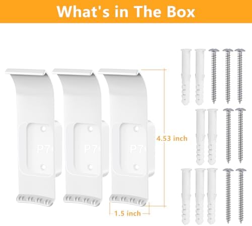 Side view of durable ABS plastic Mamerry wall stand bracket compatible with eero pro 7 mesh system