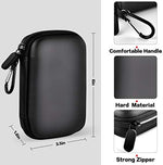 Paiyule shockproof storage pouch showing interior mesh pocket filled with cables