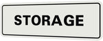 Standard STORAGE Door/Wall Sign - Dark Brown - Small (1 Pack) - Image 15