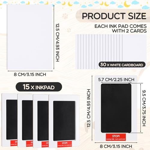 Newborn baby hand pressing on the mess free clean touch side of the print pad