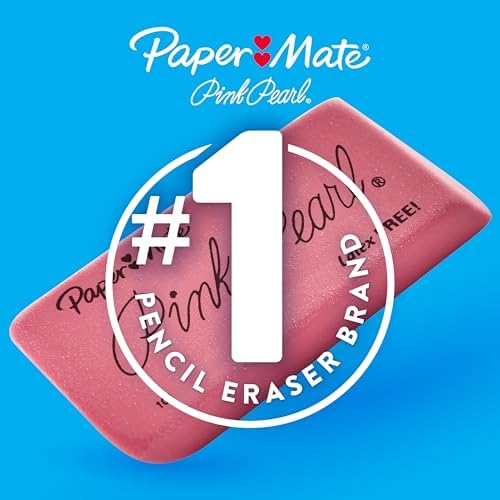 PAPERMATE Paper Mate Pink Pearl Erasers, Large, 12-Count - Image 7