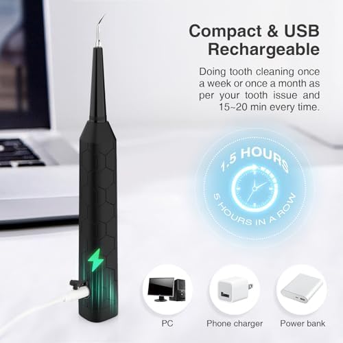 Bubbacare electric tartar remover charging port and design