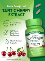 Close up of Nature's Truth Tart Cherry supplement bottle cap