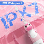 YUNCHI toddler toothbrush waterproof battery compartment and suction base detail.