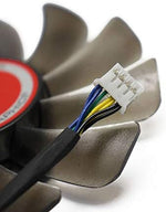 Close-up view of the thirty-nine millimeter mounting holes on the CCTVA graphics card replacement fan frame