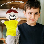 Detailed view of soft plush fabric on 4E's Novelty puppets
