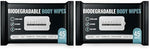 Extra large biodegradable shower wipes for full body wash during camping and travel