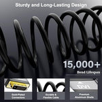 Conable fifteen foot high speed monitor cable laid out with cable management ties.