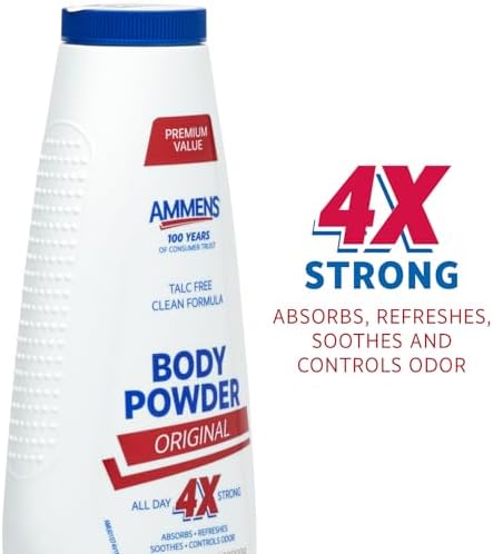 Talc free cornstarch body powder for skin irritation relief
