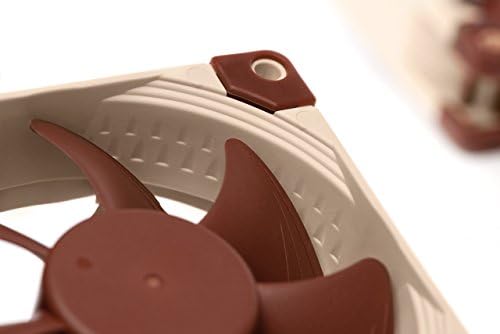 Noctua premium quiet fan side profile showing product dimensions and sturdy frame construction