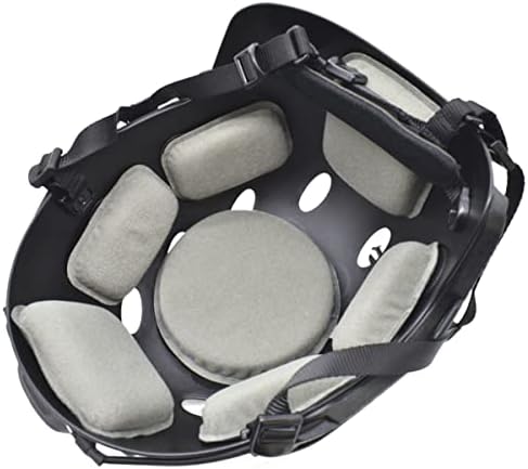 Close up shot of the grey memory foam cushion padding showing the breathable material structure.