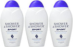 Shower To Shower 8 ounce bottles for preventing skin chafing and odor.